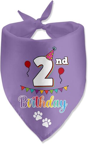 3rd Birthday Dog Bandana Funny Dog Birthday Party Accessories Pet Scarf for Dog Photo Prop Triangle Scarf for Pet 3rd Birthday Party Decoration in Kuwait