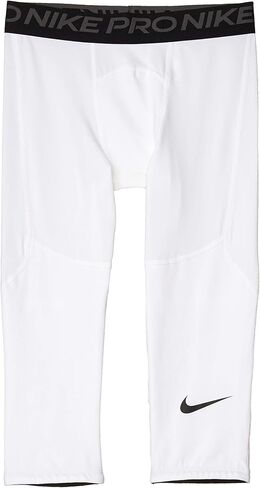 جوارب Nike Kids للأولاد Pro 3/4 (الأطفال الصغار/الأطفال الكبار) أبيض/أسود متوسط in Saudi Arabia