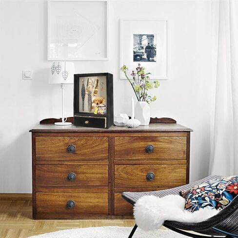 صندوق تظليل عميق للكلاب مقاس 4 بوصات، صندوق عرض ظل تذكاري للحيوانات الأليفة مصنوع من الخشب مقاس 9 × 14 قابل للإزالة، هدايا تذكارية لزينة الكلاب DIY لمحبي الكلاب (اللون الأصلي) in Kuwait