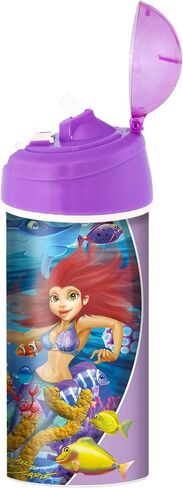 Drinking Bottle - Butter Flutter from Deluxebase. 3D Lenticular Butterfly Water Bottle with Straw. 20oz kids water bottle with original artwork from renowned artist, Michael Searle in Saudi Arabia