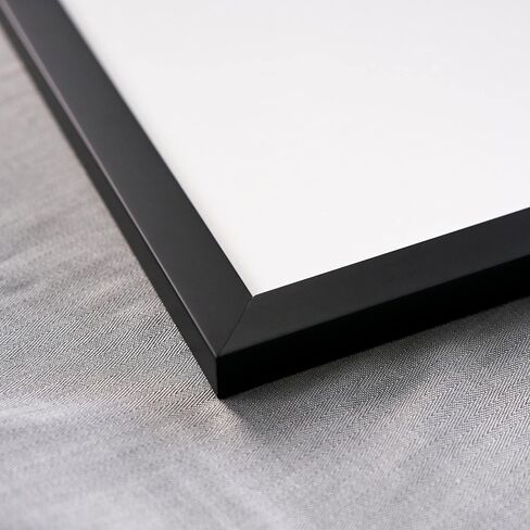 Poster Palooza 4x8 Frame Black Solid Wood Picture Frame | 0.75 Inch Moulding Width | Includes UV Acrylic Plexiglass, Foam Board Backing & Hanging Hardware in Kuwait