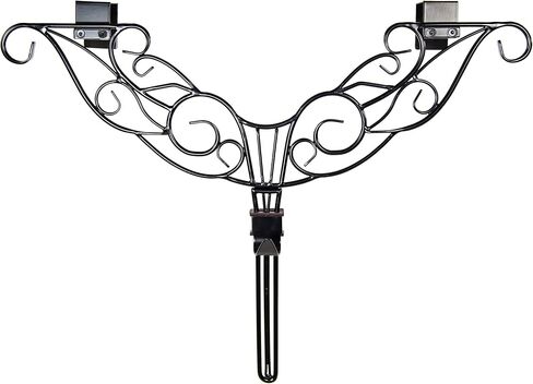 [Front Door WREATH HANGER] - Antler Design | ADJUSTABLE Hook Length for Tall and Small Doors | PADDING to Prevent Damage like Scratch and Dents | Heavy Duty Cast Iron Metal Hangar (Black) in Saudi Arabia