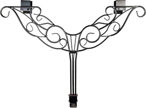 [Front Door WREATH HANGER] - Antler Design | ADJUSTABLE Hook Length for Tall and Small Doors | PADDING to Prevent Damage like Scratch and Dents | Heavy Duty Cast Iron Metal Hangar (Black) in Saudi Arabia