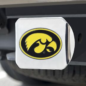 غطاء ربط من الكروم من FANMATS 22687 Iowa Hawkeyes - شعار ملون ثلاثي الأبعاد