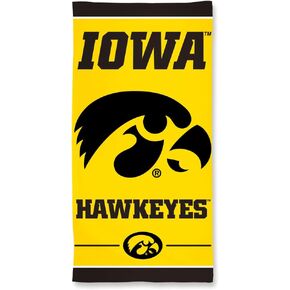 NCAA Iowa Hawkeyes Fiber Beach Towel, 30 x 60-Inch