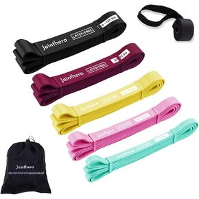 Premium Latex Free Resistance Bands For Working Out | Non Latex Pull Up Assistance Power Bands Set for Men and Women | Exercise Workout Bands for Stretching, Fitness, Gym and Muscle Training