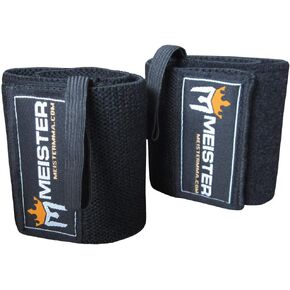 Elastic Support Lifting Wrist Wraps w/Thumb Loop (Pair)