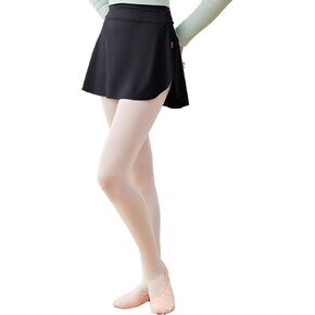 Phoeswan Ballet Skirt for Women, Pull on Elastic Waist Dance Skirt, A-Line Adult Ballet Skirt for Dancing, Ice Skating