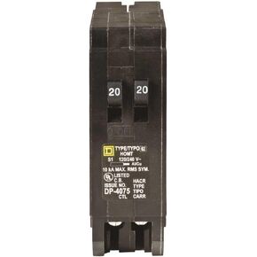 Square D HOMT2020 Homeline 220 Amp SinglePole Tandem Circuit Breaker