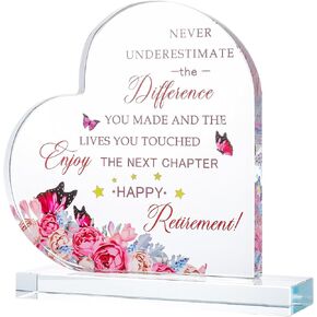 Movdyka Retirement GIfts for Men Women 2024 Cool Glass Plaque Keepsake Best Happy Retirement Gifts for Coworker Nurse Doctor Teacher Boss Military Police in Kuwait