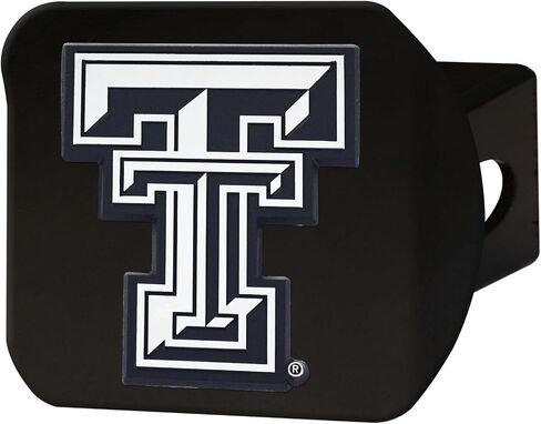 FANMATS Texas Tech University Black Metal Hitch Cover , 4-1/2" x 3-3/8" in Saudi Arabia