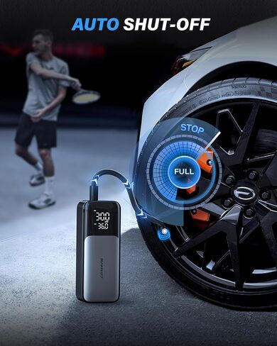 Tire Inflator Portable Air Compressor, 20000mAh & 150 PSI Fast Inflation, 3X Fast Inflation, Cordless Tire Inflator, Air Pump with Tire Gauge Pressure for Car Tires, Bicycle, Motorcycles, Ball in Saudi Arabia