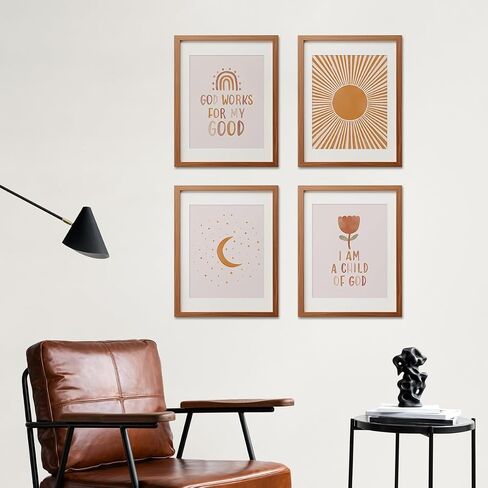 ETVISO Bible Verse Wall Art Prints Set of 4, Sunday School Decorations for Classroom, Motivational Christian Religious Boho Wall Art for Nursery Classroom Playroom Bedroom,8x10 Inch (Unframed) in Kuwait