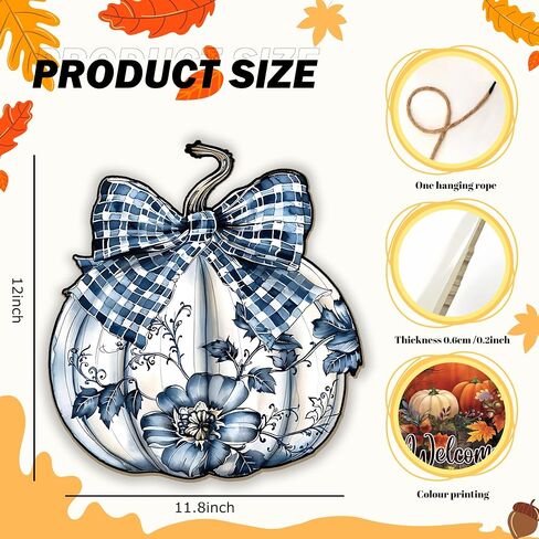 Fall Welcome Sign for Front Door,Welcome Fall Door Sign,Fall Disco Ball Pumpkin Pumpkin Door Hanger,Pumpkin Fall Door Wall Decor, Fall Door Decorations Hanging,Front Door Hanging Decor in Saudi Arabia