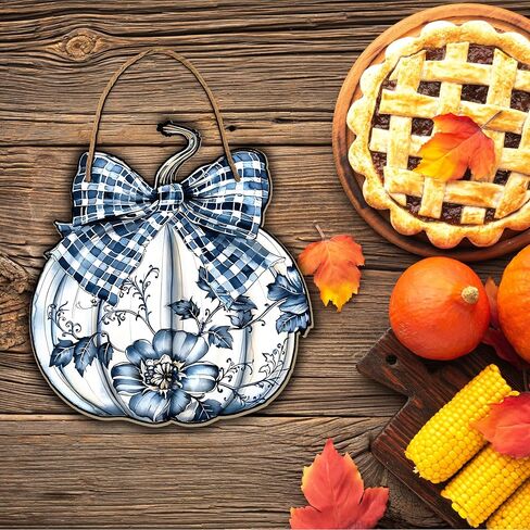 Fall Welcome Sign for Front Door,Welcome Fall Door Sign,Fall Disco Ball Pumpkin Pumpkin Door Hanger,Pumpkin Fall Door Wall Decor, Fall Door Decorations Hanging,Front Door Hanging Decor in Saudi Arabia