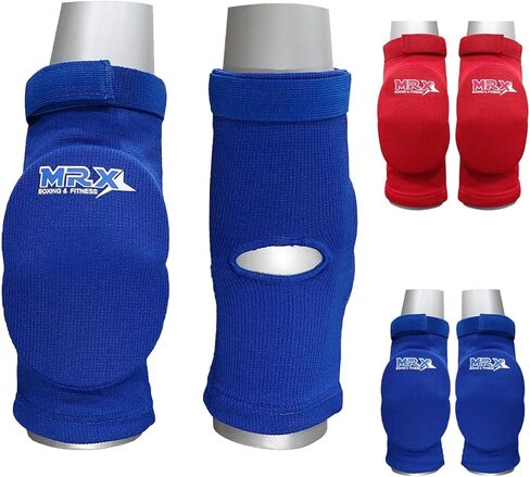 MRX Elbow Protector Arm Brace Pads Knee Support Compression Elbow Guard, Muay Thai, MMA, Kicboxing, Sparring Padded Sleeve Elbow Pads for Basketball Football Skating (Red L/XL) in Saudi Arabia