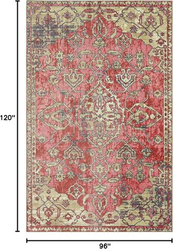 Mohawk Home Siena Floral Ornamental Pink (2' X 6') Runner Rug in Saudi Arabia