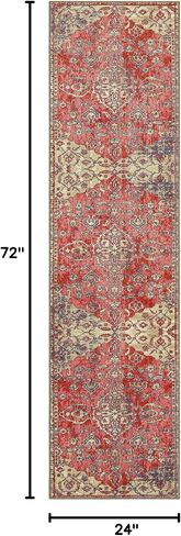 Mohawk Home Siena Floral Ornamental Pink (2' X 6') Runner Rug in Saudi Arabia
