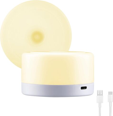 Touch Night Lights for Kids with Dimming Function, Rechargeable Baby Nursery Night Light, Dimmable Bedside Lamp for Breastfeeding and Sleep (Warm White, 1Pack) in Kuwait