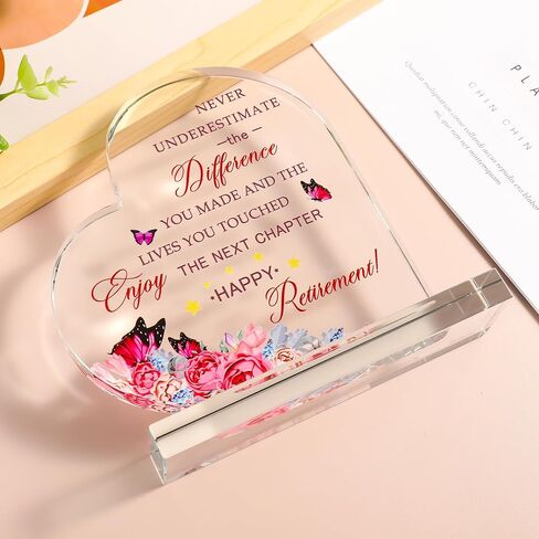 Movdyka Retirement GIfts for Men Women 2024 Cool Glass Plaque Keepsake Best Happy Retirement Gifts for Coworker Nurse Doctor Teacher Boss Military Police in Kuwait