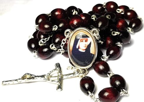 Relic Rosary 3rd Class of Saint Faustina Kowalska Mystic and Visionary True Apostle Divine of Mercy Jesus I Trust in You Three O' Clock Prayer Poland Polish Novena in Saudi Arabia