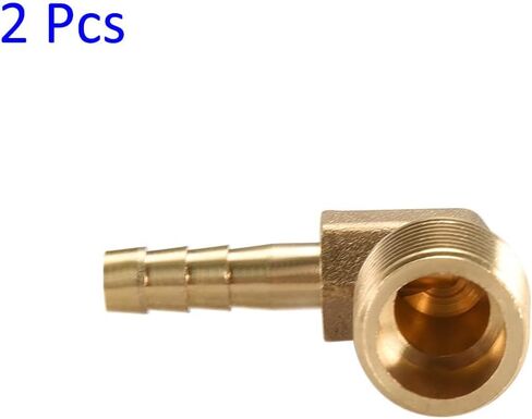 Brass Hose Barb Fittings - 90 Degree Elbow Brass 6mm Barbed Reducer Apply to Water Fuel (1/8 PT Male Pipe) in Saudi Arabia