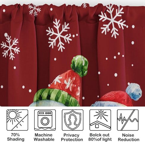 4 عبوات من ستائر النوافذ، ستائر عيد الميلاد اللطيفة على شكل رجل ثلج ندفة الثلج، ستائر قابلة للتعديل للنوافذ وغرفة المعيشة وحوض المطبخ أعلاه، ستائر جيب قضيب مقاس 18 × 52 بوصة in Kuwait