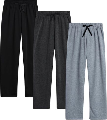 Sweet Hearts Girls' Sweatpants - 3 Pack Active Fleece Open Bottom Sweatpants - Casual Performance Pants: Made in USA in Saudi Arabia