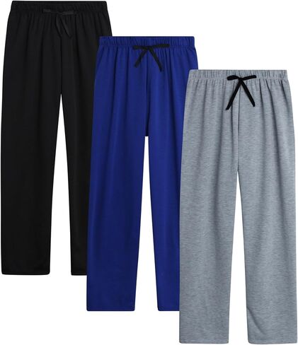 Sweet Hearts Girls' Sweatpants - 3 Pack Active Fleece Open Bottom Sweatpants - Casual Performance Pants: Made in USA in Saudi Arabia