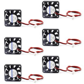 6 PCS Micro DC Fan PC Cooling Fan 3D Printer Fan Mini Computer Fan Silent Fan 40 * 40 * 10MM for DVR and Other Small Appliances Series Repair Replacement(12V)