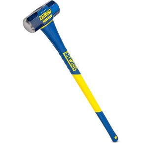 Estwing 16-Pound Hard Face Sledge Hammer for Demolition/Stake Driving, 50-55 HRC, 36-Inch Fiberglass Handle, Overstrike Protection, Textured Grip