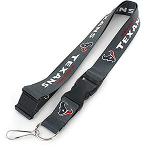 Aminco NFL Houston Texans Team Lanyard, Black , 6