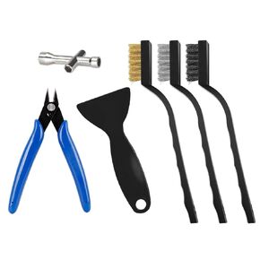 124Pcs 3D Printing Accessory Tools with Tool Bag for 3D Printer Modeler Basic Tools Diverse 3D Print Nozzle Cleaning Kit Mini Rotary Tool 3D Printer Tools for Remove/Trim and Finish 3D Print