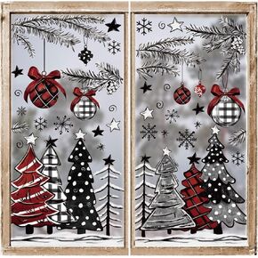 Large Halloween Window Clings Stickers, 4 Sheet Giant Spooky Halloween Window Decorations for Indoor Kids Room and Party Decoration, Black Monster Window Silhouette for Windows Glass Walls