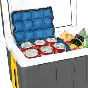 Cooler Bag with Ice Packs, Reusable Ice Packs for Coolers Collapsible Soft Sided Cooler, Freezer Packs for Food Drinks Storage, Long Lasting Absorbent Ice Packs for Camping Travel Picnic - Large
