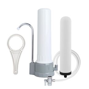 Countertop Water Filter, Amwater 5-Stage Countertop Water Filter Washable Filter Element, 8000 Gallons Faucet Water Filter