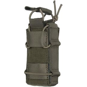 EXCELLENT ELITE SPANKER Open Top Single Molle Mag Pouch Flashlight Holder for Glock19 M1911 Magazines (Multicam-Black)