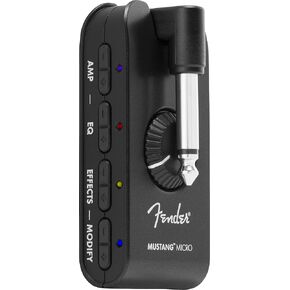 Fender Mustang Micro Plus Headphone Amplifier with Rechargeable Battery, Bluetooth Audio Streaming and 50 Amp and Effects Models, with 2-Year Warranty