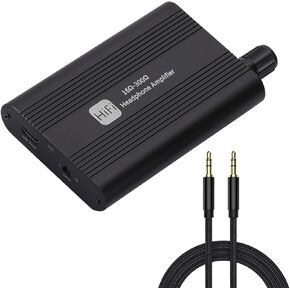 Headphone Amplifier, 16-600Ω Headphone Amp, HiFi Portable Headphone Amplifier with Two-Stage Gain Switch and 3.5mm Jack Compatibility MP3/MP4, Smart Phone, DVD