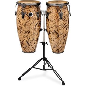 Latin Percussion Aspire 10" and 11" Set with Double Stand, Havana Café Congas (LPA646-HC)