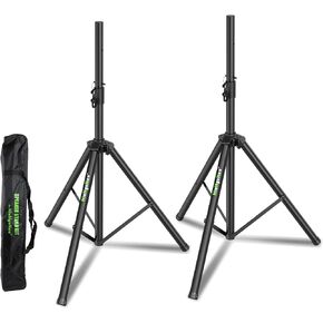 Pair of Universal Tripod Speaker Stands Metal Heavy Duty PA DJ Tripod Speaker Stand Height Adjustable with a Carry Bag