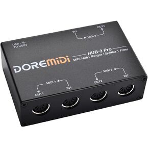 MIDI HUB-3 Pro box Support MIDI Routing Filtering Merging Splitting (HUB-3 Pro)