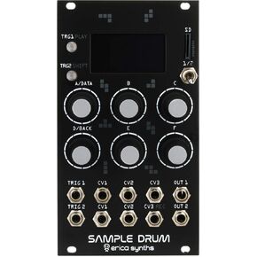 Sample Drum Sample Recording and Playback Eurorack Module with Virtual VCAs and Envelopes