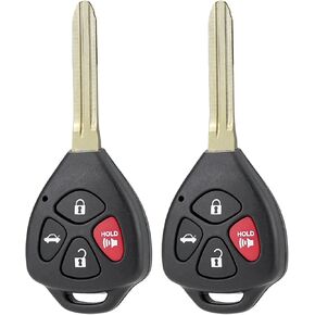 استبدال مفتاح السيارة Fob لمفتاح التحكم عن بعد RAV4 المناسب لـ 2006 2007 Toyota RAV4 2008 2009 2010 2011 Scion XB 2012 2013 دخول بدون مفتاح عن بعد Fob HYQ12BBY مع 67 شريحة (حزمة من 2)