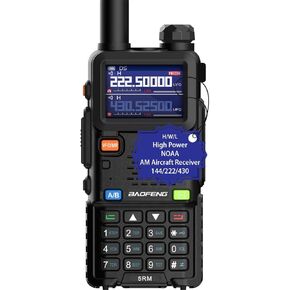 Ham Radio Handheld Baofeng Radio 5RM Long Range Walkie Talkies UV-5R Upgraded Two Way Radio, NOAA Weather, Type C Charging, 999CH Frequency Copy, Rechargeable 2500mAh Battery, Hiking Hunting Trip