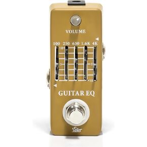 ISET Analog Guitar Equalizer Pedal Guitar EQ Pedal For Electric Guitar And Acoustic Guitar With True Bypass