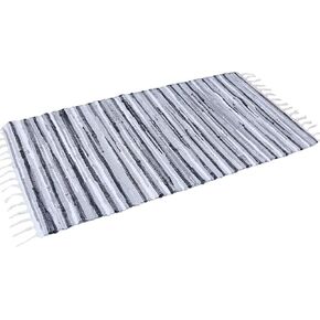 20" x 31" Cotton Handmade Reversible Chindi Rag Rugs,Multi Color Hand Woven Striped Area Bath Rug Mat Carpet with Tassels Machine Washable,for Laundry Room Kitchen Livingroom Hallway Entryway