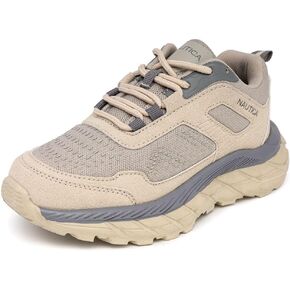 أحذية رياضية Nautica Kids للأولاد والبنات - أحذية عمل بأربطة مع كعب مبطن مكتنز للجري والمشي لمسافات طويلة (الأطفال الصغار/الأطفال الكبار) in Kuwait