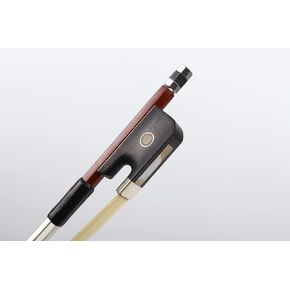 Cello bow with Ebony frog Brazilwood Metal wire decoration natural Horse Hair Pearl inlay Lightweight (1/4 Size)