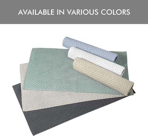 Classic Turkish Towels CTT - 2 Piece Bathroom Rugs Set, 100% Cotton Bath Mats, Non-Slip, Comfy & Highly Absorbent Bathroom Floor Mats, Machine Washable | 20"x34" (Almond) in Saudi Arabia